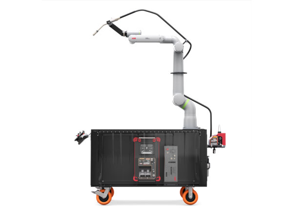 AD2501-5 Cooper GoFa-10 Air-Cooled Welding Cobot Cart Left Side Render