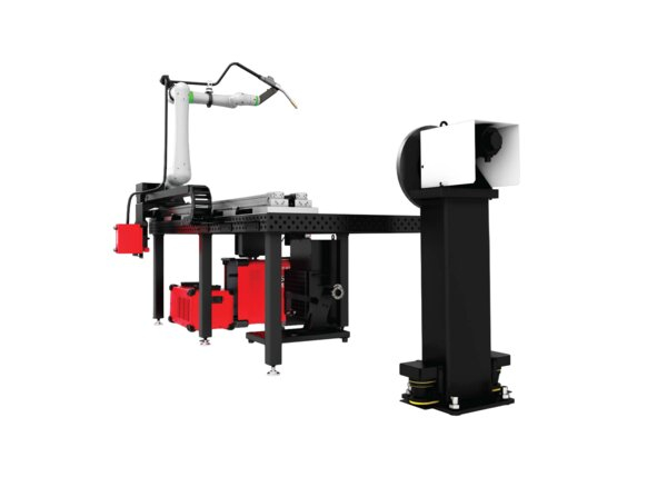 AD2650-2 Cooper Adapt Water-Cooled Welding Cobot System with Headstock Positioner Back Right Hero Render
