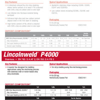 Lincolnweld P4000 Product Info