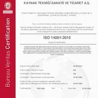 ISO14001 Kaynak Teknigi Sanayii Ve Ticaret A.S.