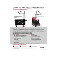 Cooper CRX Water-Cooled Welding Cobot Cart and Packages Data Sheet