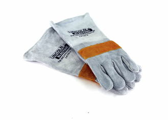 Gloves Grey Leather 390mm