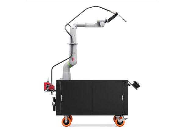 AD2501-7 Cooper GoFa-10 Air-Cooled Welding Cobot Cart Right Side Render