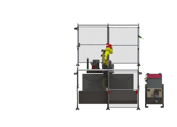 AD2530-1 eCell FT FANUC Air-Cooled Robotic Welding System Overhead Render