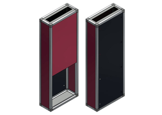 Vertical outlet with silencer box