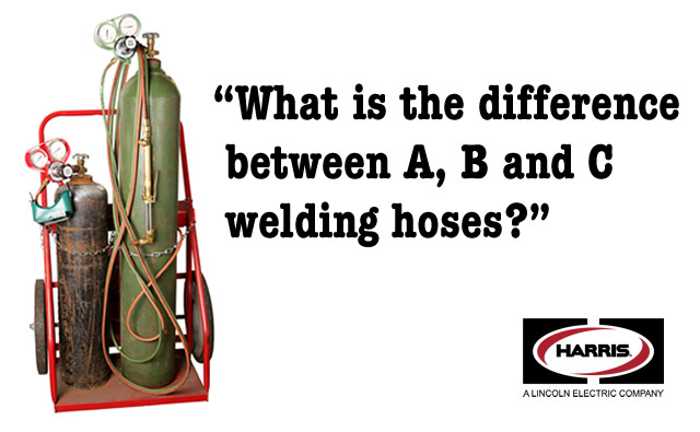 What is the difference between A, B and C welding hoses?
