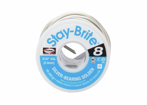 Harris SB51 Stay-Brite 3/32 Silver Solder 1 lb Spool