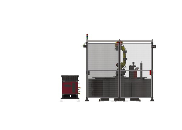 AD2530-1 eCell FT FANUC Air-Cooled Robotic Welding System Back Side Render