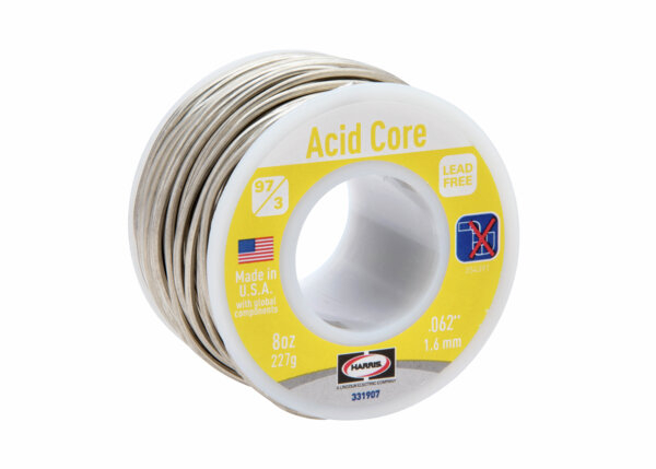 97/3 Lead-Free Acid Core Solder