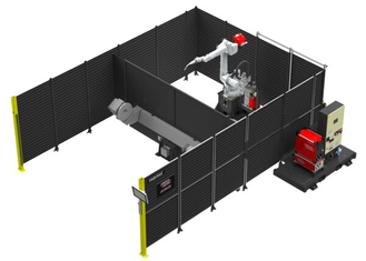 Fab-Pak XHS-RM Robotic Welding System Render (ABB Robot)