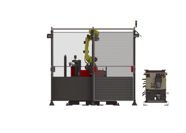 AD2530-4 eCell HS FANUC Water-Cooled Robotic Welding System Front Side Render