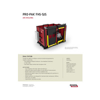 Pro-Pak FHS-S2S Standard Robotic Welding Cell Data Sheet