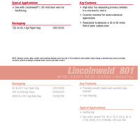 Lincolnweld H-560 Product Info