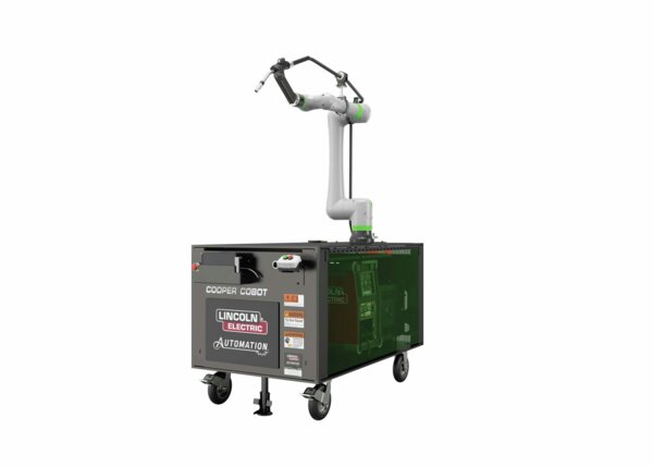 AD2489-16 Cooper CRX-10iA/L Air-Cooled Wire-Break Welding Cobot Cart Left Hero Render