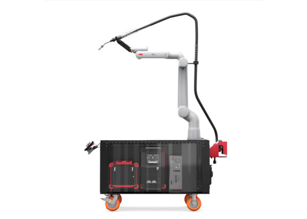 AD2501-8 Cooper GoFa-10 Water-Cooled Welding Cobot Cart Left Side Render