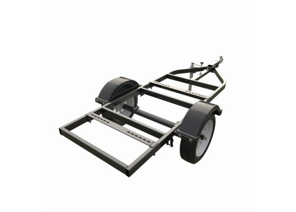 K2635-1_Small Two Wheel Road Trailer with Duo Hitch