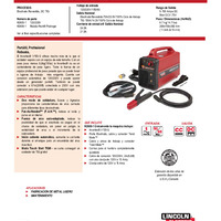 Invertec V155-S  Info. del Producto