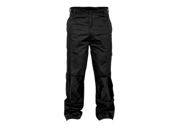 Black flame resistant welding trousers