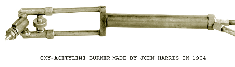 Oxy-acetylene burner made by john harris in 1904