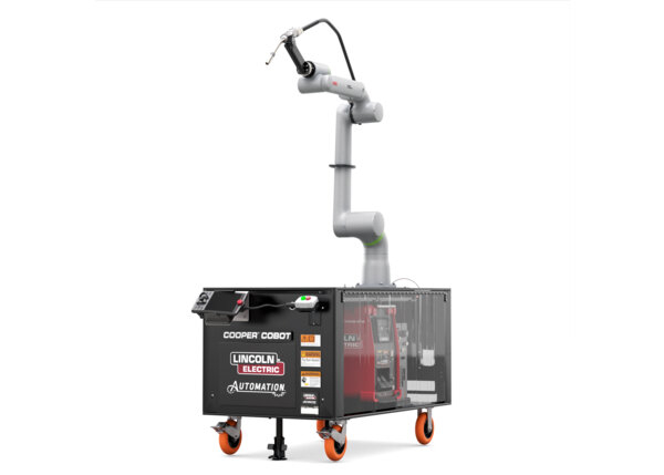 AD2501-7 Cooper GoFa-10 Air-Cooled Welding Cobot Cart Left Hero Render