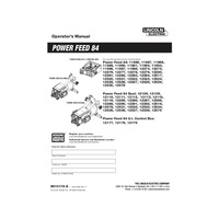 Power Feed 84, 84 Dual, U.I. Control 