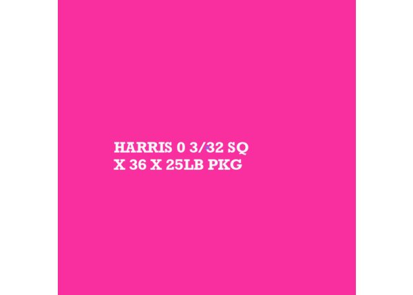 HARRIS 0 Pho Copper Alloy 3/32 SQ X 36 X 25LB PKG
