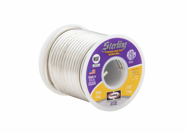 AquaPure Lead Free Solder, 1 lb Spool, Solid Wire