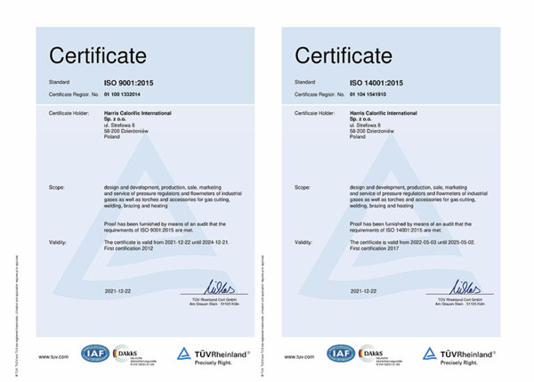 ISO certificates 14001 9001 preview