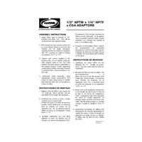 INSTRUCTION SHEET,CGA ADAPTOR