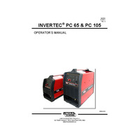 INVERTEC PC 65, PC 105