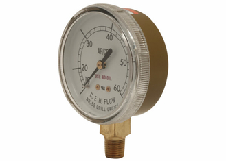 GAUGE,63MM 60 SCFH ST GOLD