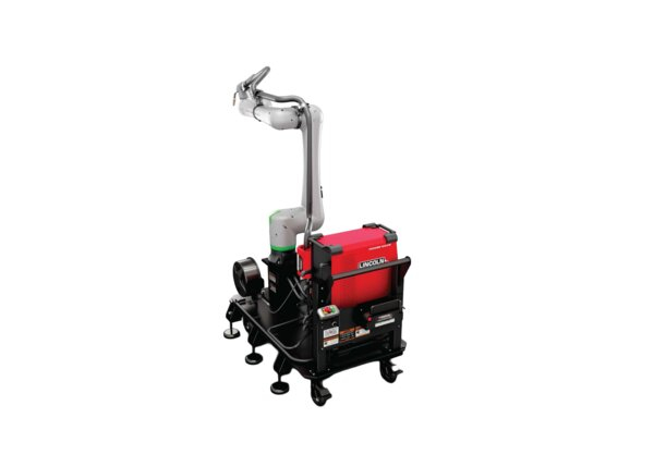 AD2630-3 Cooper CRX-30iA Aluminum Welding Cobot Cart System Left Overhead Render