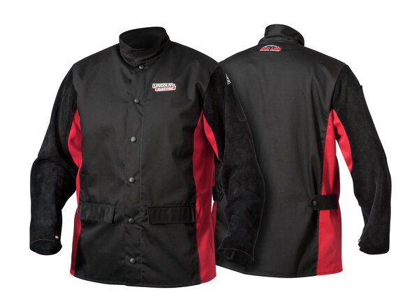 Shadow Split Leather Sleeved Welding Jacket - K2986-M,-L,-XL,-XXL 
