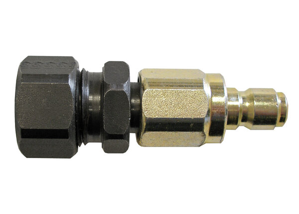 Compression-style Quick Connector for weld wire dispensing system
