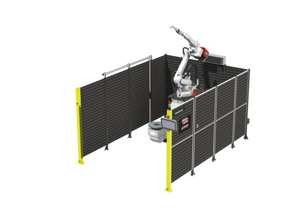 Fab-Pak ISH Robotic Welding System Render (ABB Robot)