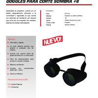 Info. del Producto - Goggles para Corte Sombra #6