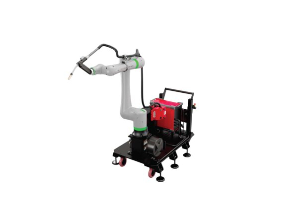 AD2630-1 Cooper CRX-30iA Air-Cooled Welding Cobot Cart System Left ISO Render