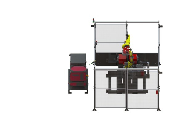 AD2530-4 eCell HS FANUC Water-Cooled Robotic Welding System Back ISO Render