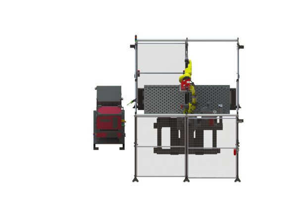 AD2530-2 eCell FT FANUC Water-Cooled Robotic Welding System Back ISO Render