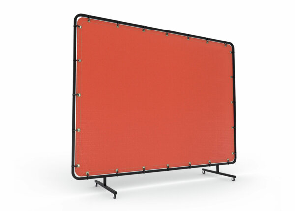 Flame Retardant Vinyl Welding Screen/Curtain - 6 X 6 Ft. & 6 X 8 Ft - Red/Dark Green