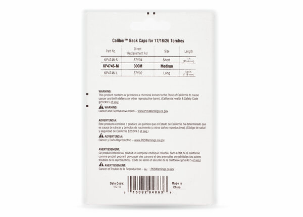 Caliber Medium Back Cap