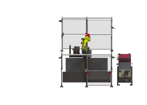 AD2530-2 eCell FT FANUC Water-Cooled Robotic Welding System Overhead Render