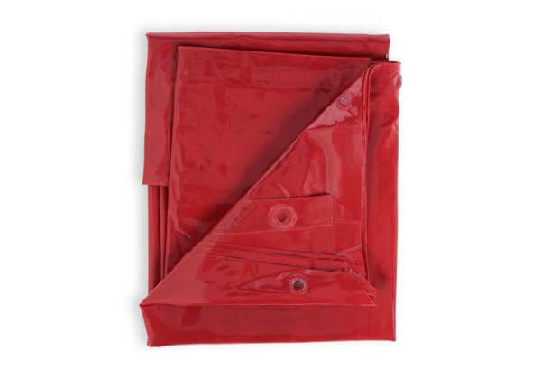 Flame Retardant Vinyl Welding Screen/Curtain - 6 x 6 ft. - Red