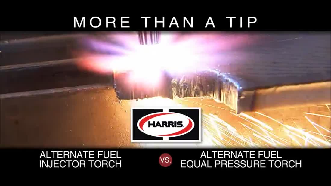 Tocha injetora Harris usando Combustível Alternativo vs Tocha de Pressão Igual Harris usando Combustível Alternativo Video
