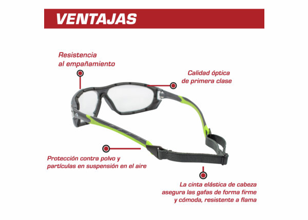  Gafas de seguridad de alta definición, resistentes al