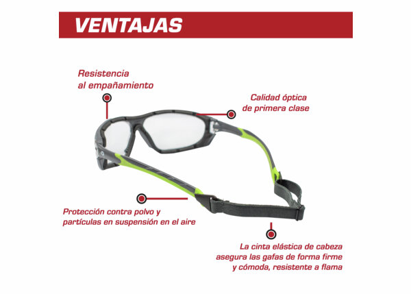 Text - Protección de los ojos en el trabajo: tipos de gafas de seguridad