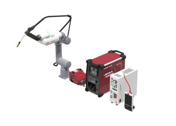 AD2501-12 Cooper GoFa-10 Air-Cooled Welding Cobot Non-Cart Package Left ISO Render