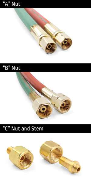 Oxygen line clearance fittings