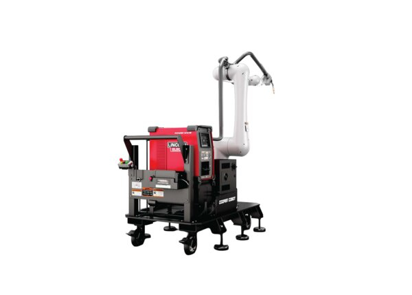 AD2630-3 Cooper CRX-30iA Aluminum Welding Cobot Cart System Back Left ISO Render