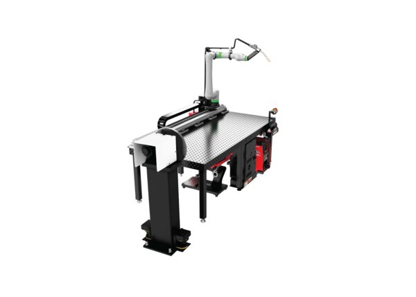 AD2650-2 Cooper Adapt Water-Cooled Welding Cobot System with Headstock Positioner Right ISO Render